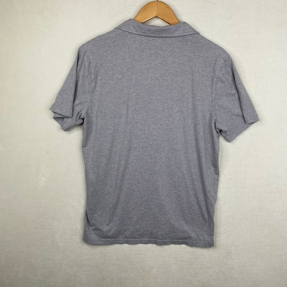 Free Fly Gray Bamboo Blend Short Sleeve Casual Pocket Polo Men's Size Medium - Picture 4 of 6